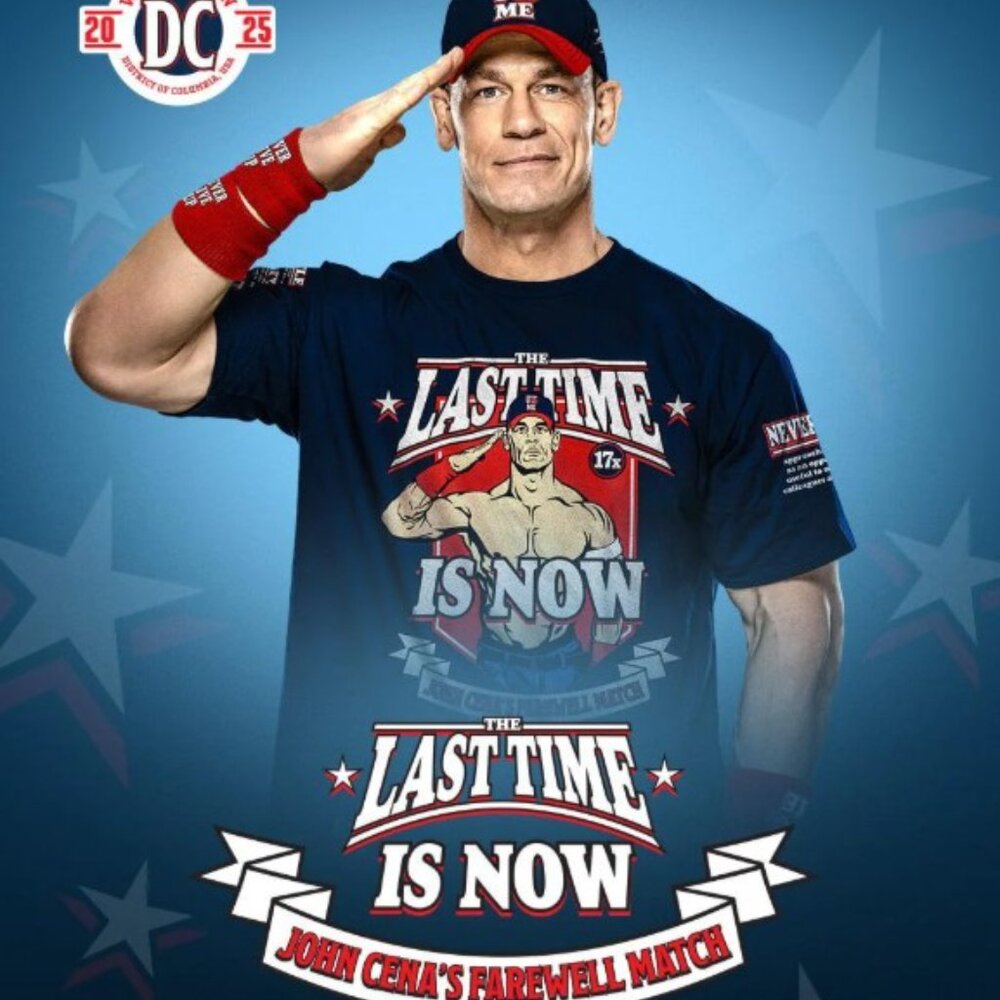 NEW WWE The Last Time is Now John Cena Farewell Outfit - Medium Shirt, Cap, Swea